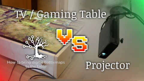 Projector vs TV Case or Gaming Table on YouTube