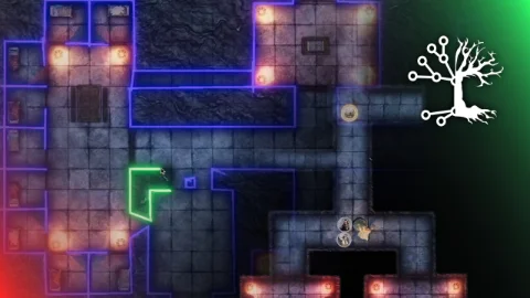 Flat Battle Maps Enhanced: Introducing Virtual Walls & Dynamic Lights!